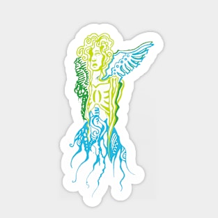 Green Lady Sticker